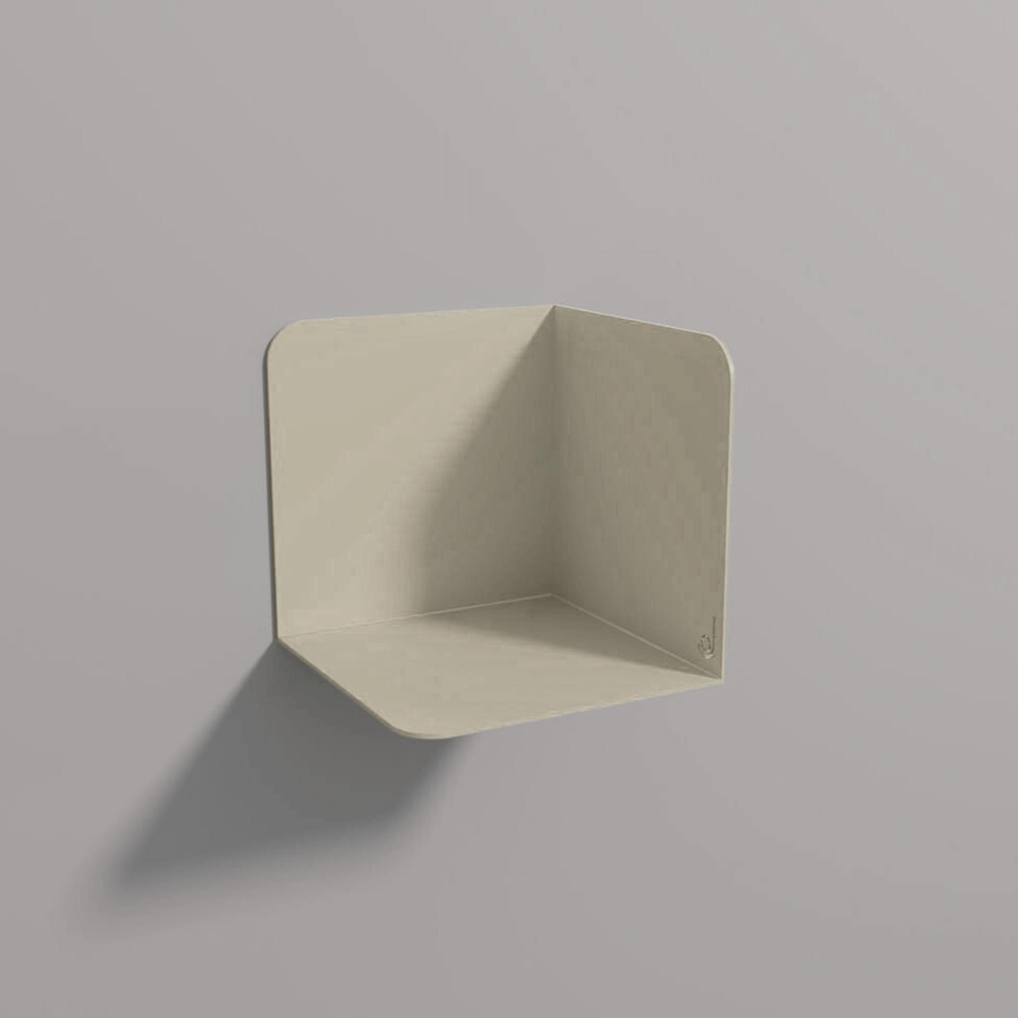 Minimalist metal shelf by Lofalo