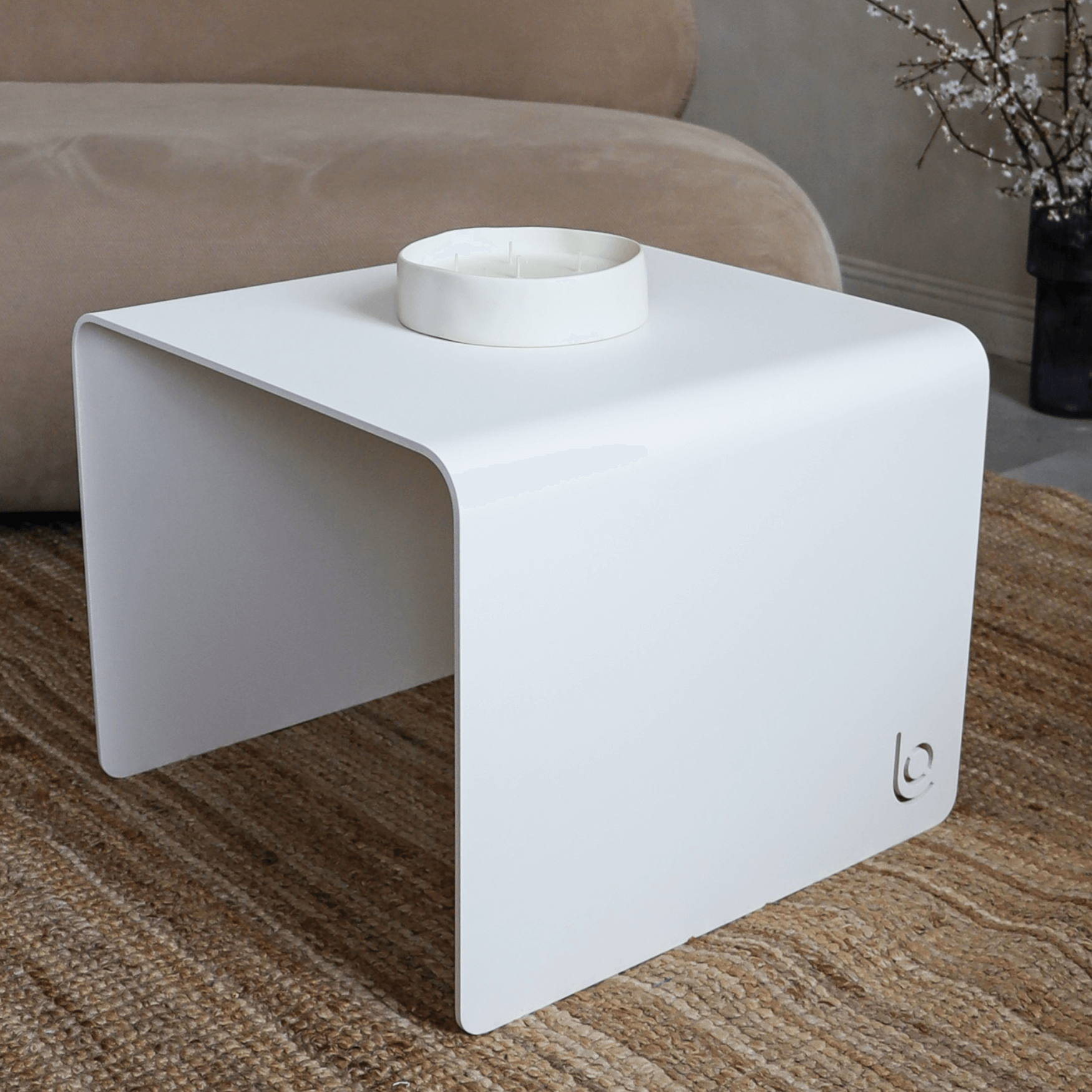 The Lofalo Classic White Coffee Table Shop High-end metal furniture 
