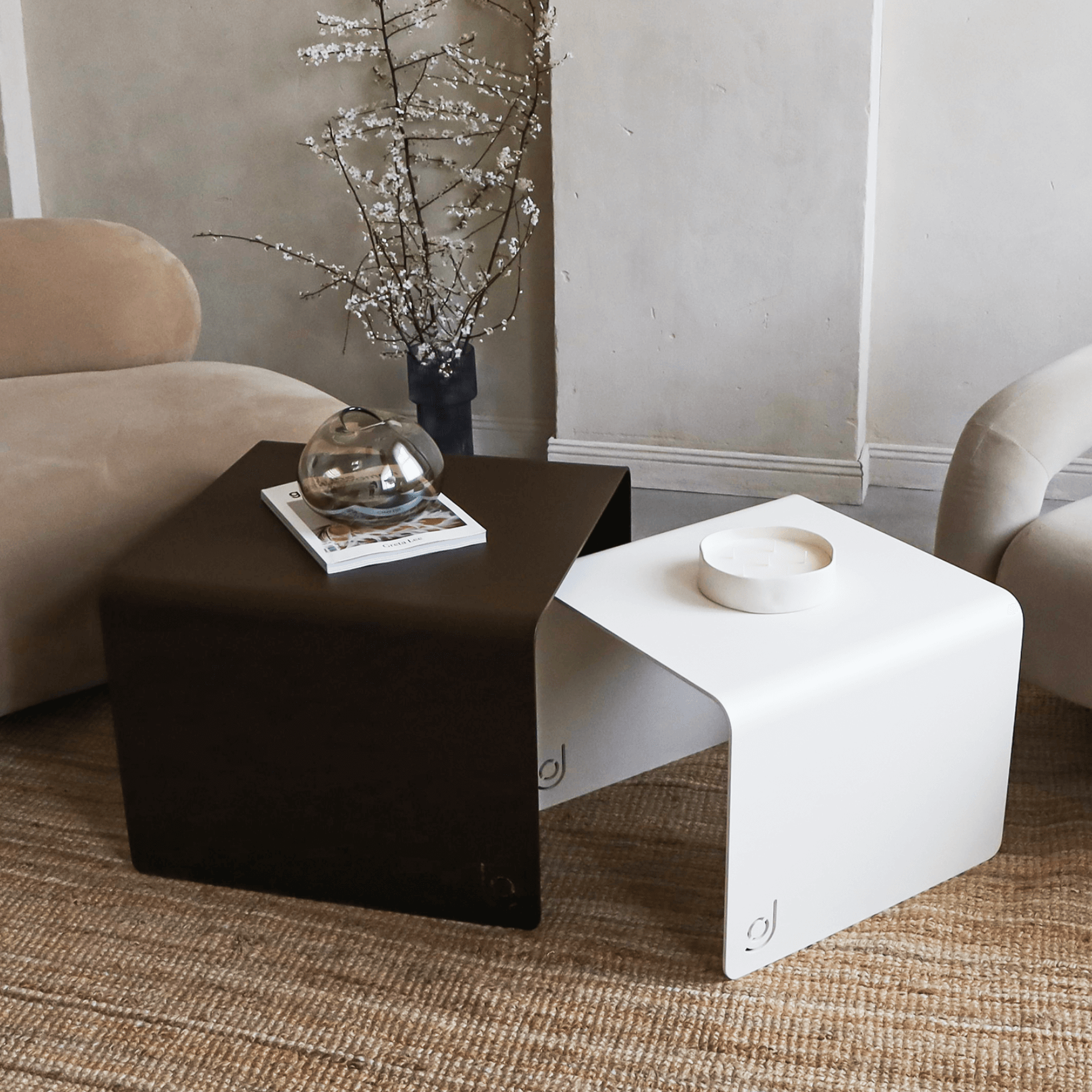The Lofalo Classic White Coffee Table Shop High-end metal furniture 