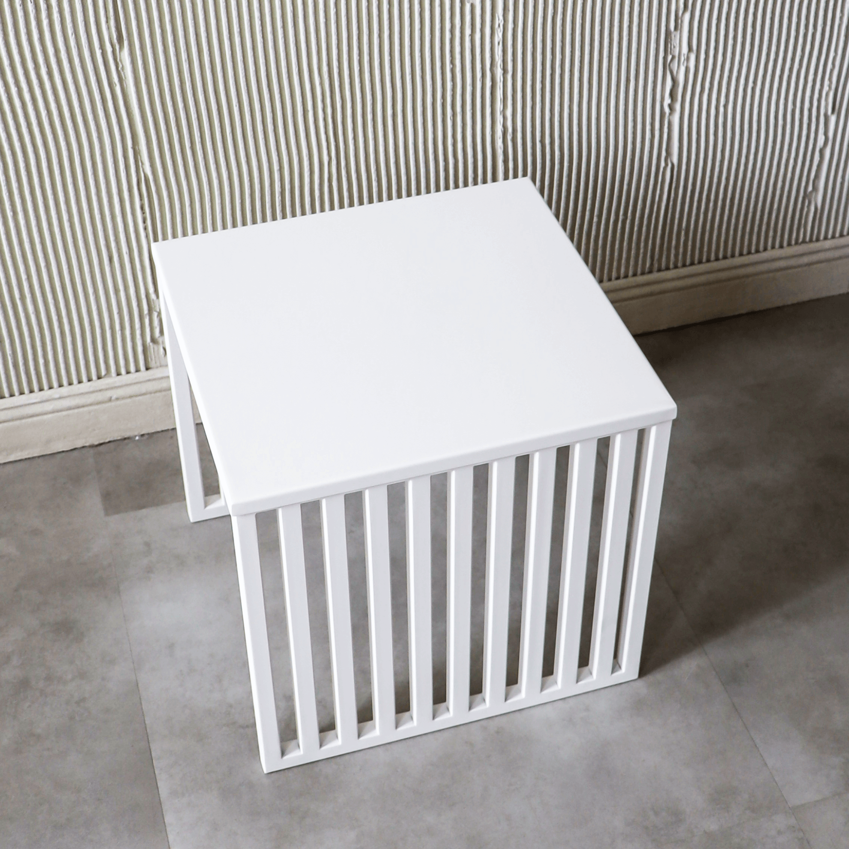 The Lofalo Minimal Matte White Coffee Table Shop Modern High-end Metal Furniture 