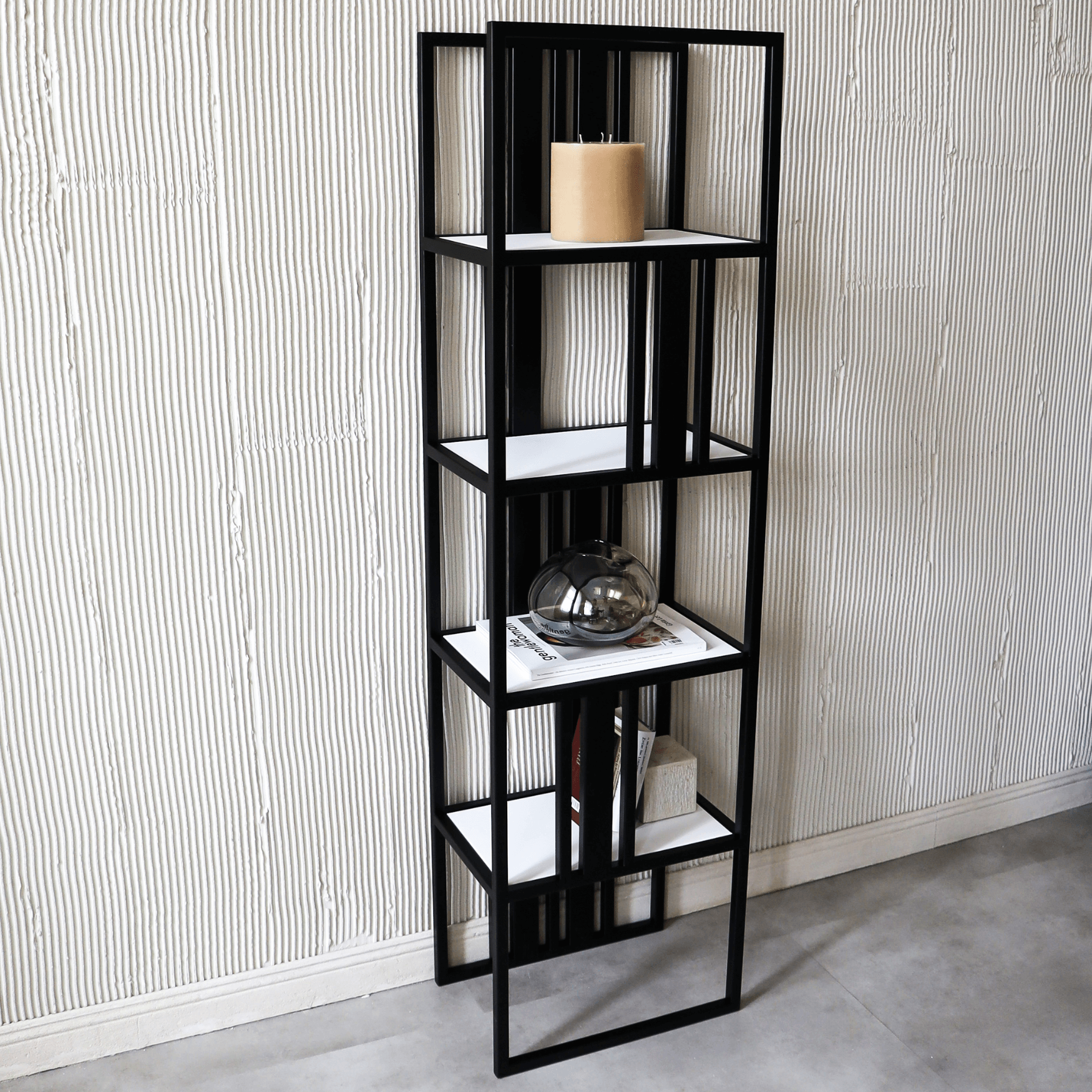 Lofalo Minimalist Metal Bookshelf Shop High-end ethically made steel furniture 